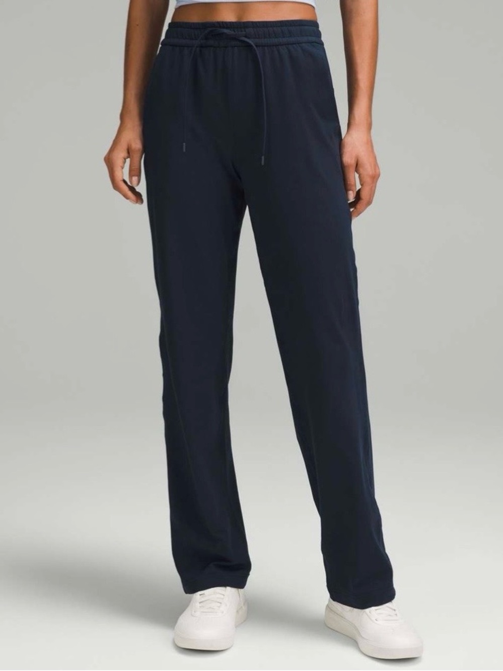 Lululemon Soft Jersey Straight-Leg Mid-Rise Pant - Dark Navy